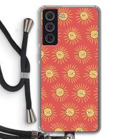 Zon: Samsung Galaxy S21 FE Transparant Hoesje met koord