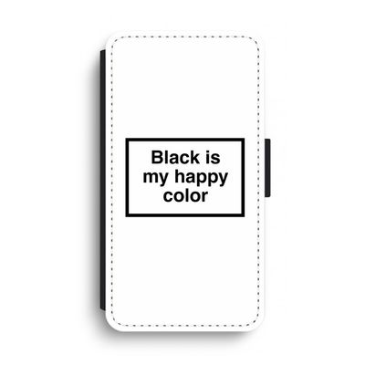 Black is my happy color: iPhone XS Max Flip Hoesje