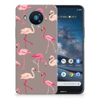 Nokia 8.3 TPU Hoesje Flamingo