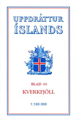 Wandelkaart - Topografische kaart 85 Atlaskort Kverkfjoll | Ferdakort