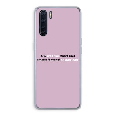 uw waarde daalt niet: Oppo A91 Transparant Hoesje