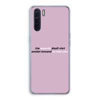 uw waarde daalt niet: Oppo A91 Transparant Hoesje