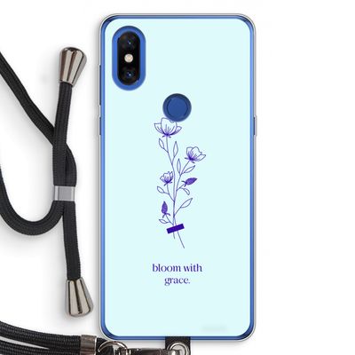 Bloom with grace: Xiaomi Mi Mix 3 Transparant Hoesje met koord