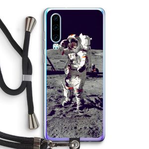 Spaceman: Huawei P30 Transparant Hoesje met koord