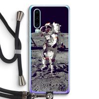 Spaceman: Huawei P30 Transparant Hoesje met koord