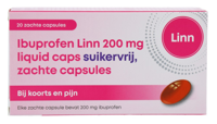 Linn Ibuprofen Liquid Caps 200mg Suikervrij