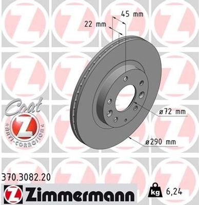 Remschijf Coat Z 370308220