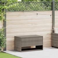 Opbergbox voor buiten 100x55x55,5 cm poly rattan grijs