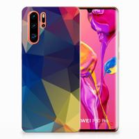 Huawei P30 Pro | TPU Hoesje | Polygon Dark