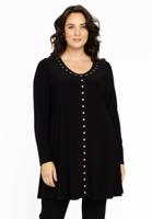Yoek Tuniek wide bottoms | Zwart | Maat 42/44
