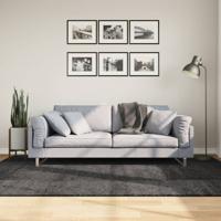 VidaXL Vloerkleed pamplona shaggy hoogpolig 160x230 cm antraciet
