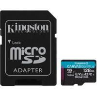 Kingston Technology 128GB microSDXC Canvas Go! Plus Gen4 200MB/s A2 U3 V30 kaart + adapter Kingston Technology 128GB microSDXC Canvas Go! Plus Gen4 200MB/s A2 U3 V30 kaart + adapter