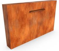Cascadi Cortenstaal Watervalelement (naast vijver) Lengte: 1500 Breedte: 250 Hoogte: 1200 - Geroba