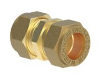 Kirchhoff Messing aansluitstuk, blank, 12 mm, klemkoppeling voor koperen buis - 989454217