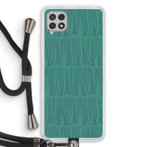 Swirls: Samsung Galaxy A22 4G Transparant Hoesje met koord