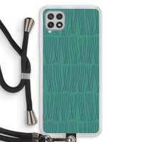 Swirls: Samsung Galaxy A22 4G Transparant Hoesje met koord