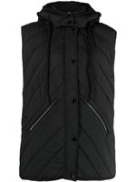 Bimba y Lola quilted hooded gilet - Noir - thumbnail