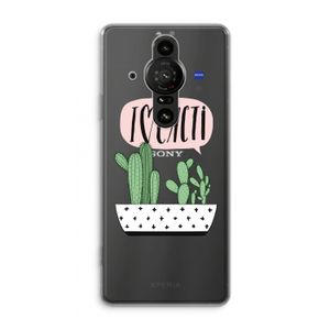 I love cacti: Sony Xperia Pro-I Transparant Hoesje