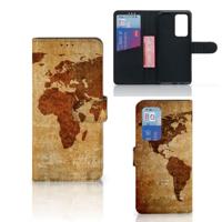 Huawei P40 Pro | Flip Cover | Wereldkaart