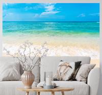 Fotobehang strand Duidelijke oceaangolven