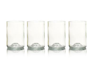 Rebottled glazen - 4-pack - clear