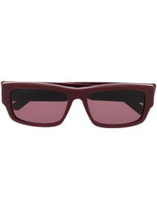 Balenciaga Eyewear lunettes de soleil à monture rectangulaire - Rouge