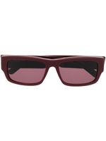 Balenciaga Eyewear lunettes de soleil à monture rectangulaire - Rouge - thumbnail