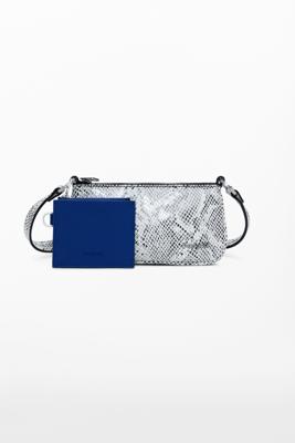 Grote 2-in-1 portemonnee met slangenprint - MATERIAL FINISHES - U