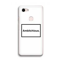 Ambitchious: Google Pixel 3 Transparant Hoesje