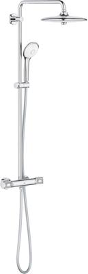 Grohe Euphoria 260 regendoucheset met 6 straalsoorten en thermostaatkraan Ø26cm chroom