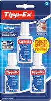 Tipp-Ex correctievloeistof Rapid, blister van 3 stuks, special format - thumbnail