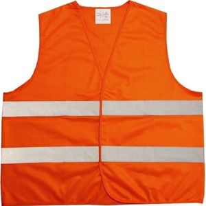 1x Neon oranje veiligheidsvest voor volwassenen One size  -