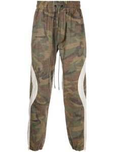 Mostly Heard Rarely Seen pantalon de jogging fuselé à motif camouflage - Marron