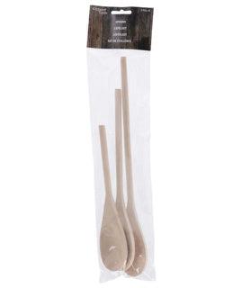 Kitchen Tools houten lepels set van 3