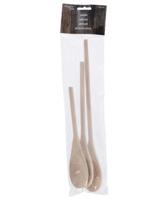 Kitchen Tools houten lepels set van 3