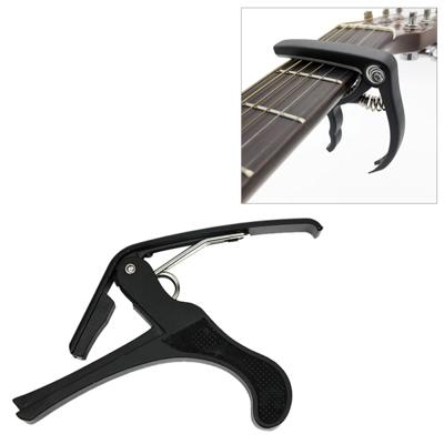 Plastic Guitar Capo voor 6-snarige akoestische klassieke elektrische Guitarra tuning Clamp muziek instrument accessoires (zwart)