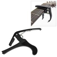 Plastic Guitar Capo voor 6-snarige akoestische klassieke elektrische Guitarra tuning Clamp muziek instrument accessoires (zwart)