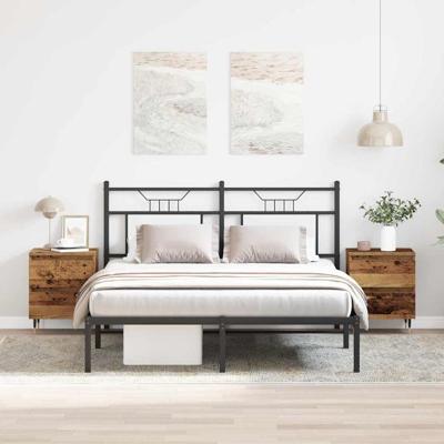 Nachtkastje 2 pcs Oud hout 40 x 35 x 50 cm Bewerkt hout