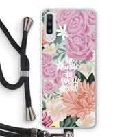Kindness matters: Samsung Galaxy A70 Transparant Hoesje met koord