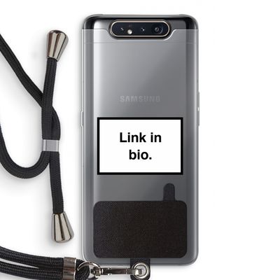 Link in bio: Samsung Galaxy A80 Transparant Hoesje met koord