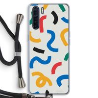 Illustratieve pop 2: Oppo A91 Transparant Hoesje met koord
