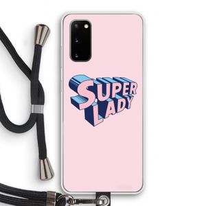 Superlady: Samsung Galaxy S20 Transparant Hoesje met koord