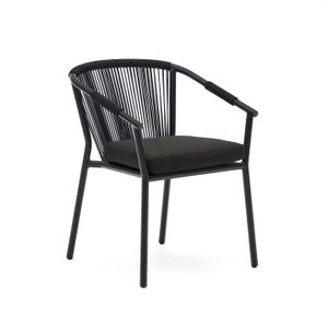 Kave Home Xelida tuinstoel zwart