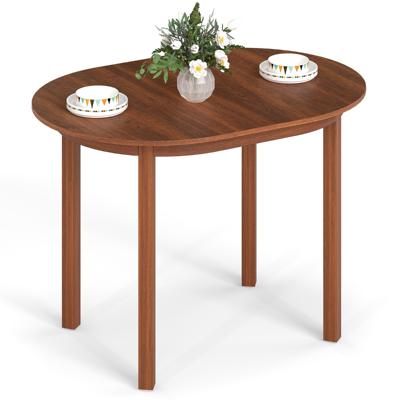 Ovale Eettafel voor 2-4 Personen Keukentafel van Hout Eettafel Houten Tafel Walnoot