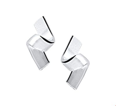 Oorknoppen Fantasie zilver 9 x 5 mm
