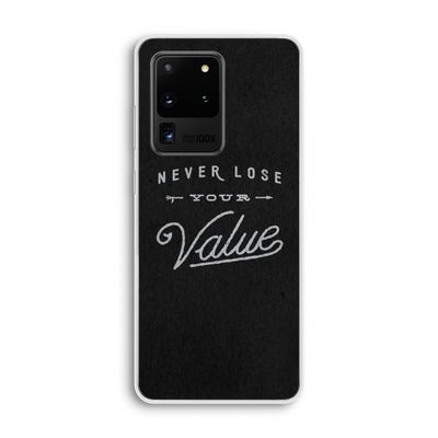 Never lose your value: Samsung Galaxy S20 Ultra Transparant Hoesje