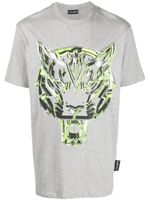 Plein Sport t-shirt SS Chrome Tiger en coton - Gris
