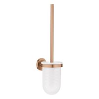 GROHE Essentials closetborstelgarnituur met glazen inzet wandmontage brushed warm sunset 40374DL1 - thumbnail