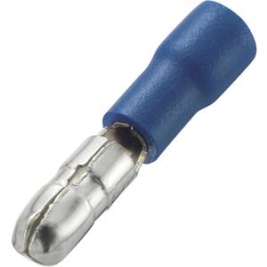 TRU COMPONENTS 1572194 Ronde connector 1.50 mm² 2.50 mm² Stift-Ø: 4 mm Deels geïsoleerd Blauw 100 stuk(s)