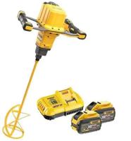DeWALT DCD240X2 Accu Mixer 160mm 54V XR FlexVolt 9.0Ah in opbergtas DeWALT DCD240X2 Accu Mixer 160mm 54V XR FlexVolt 9.0Ah in opbergtas